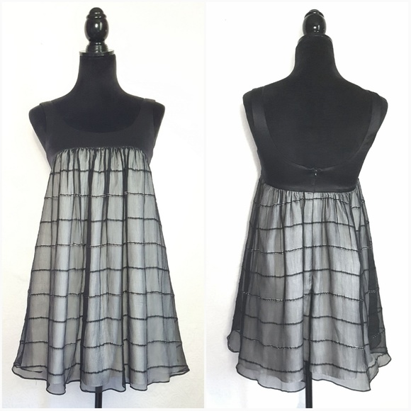 Helen Wang NYC Boutique Silk Baby Doll Dress - Picture 1 of 6